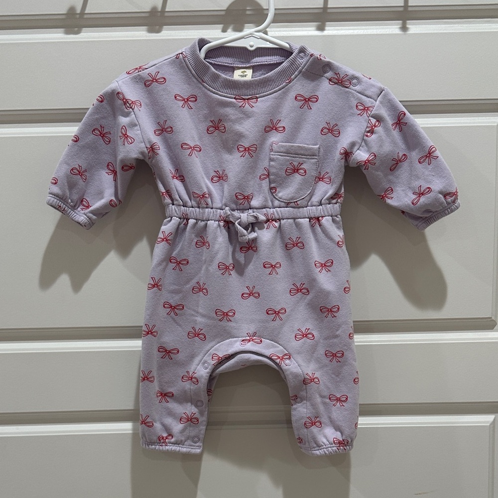 Tucker + Tate Lavender Bodysuit with Red Bow Print
